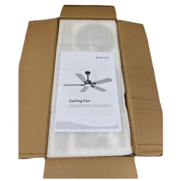 New 52-Inch Solid Wood with Remote Control with Light LED Modern DC Motor Indoo - Picture 2 of 5